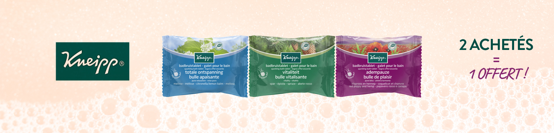 Promotion Kneipp galets de bain