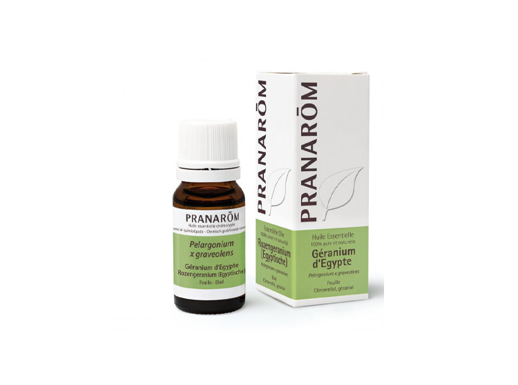 Pranarôm Géranium d'Egypte Huile Essentielle Pelargonium x graveolens  Feuille HECT 10 ml