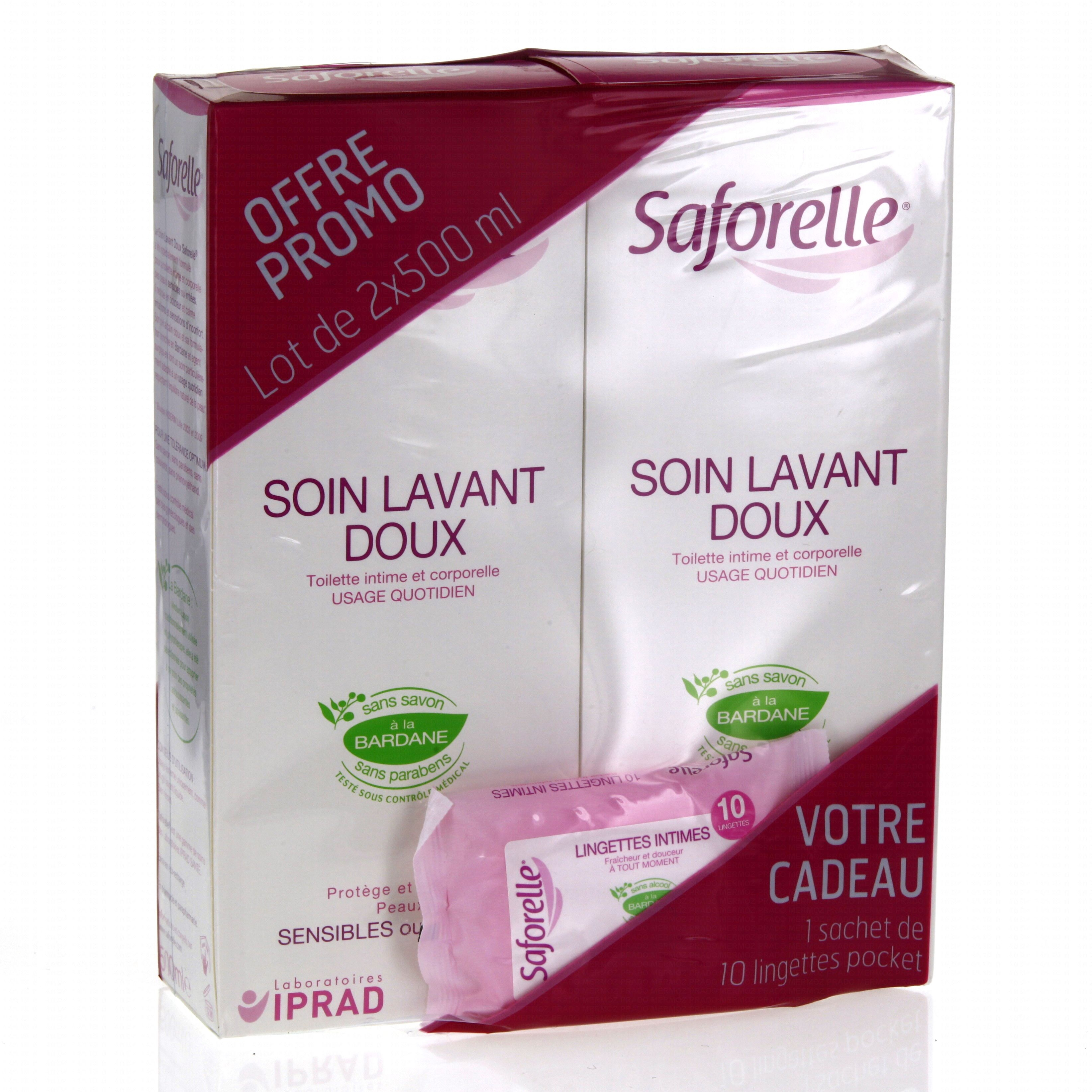 Saforelle Soin Lavant Doux Lot de 2 x 500 ml