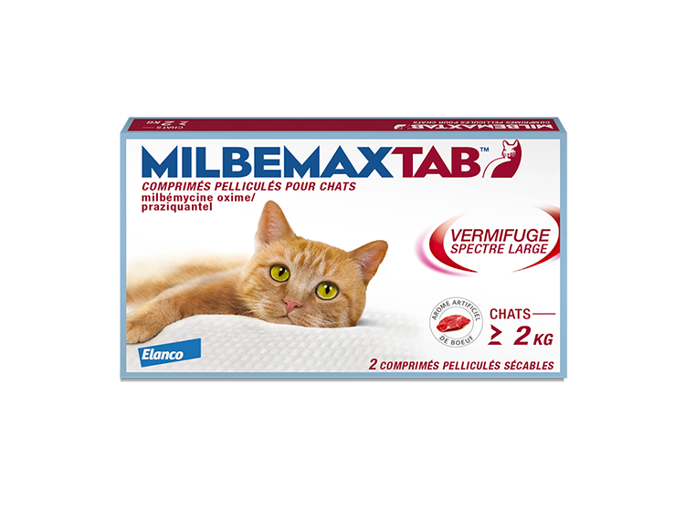 Milbemax comprimés vermifuges pour chats de 4,4 à 17,6 livres