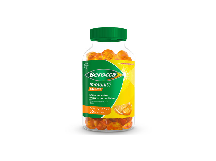 Berocca Immunité Gommes Orange 60 gommes