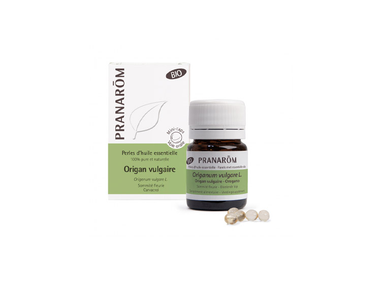 Pranarôm Huile Essentielle Origan Bio 60 perles