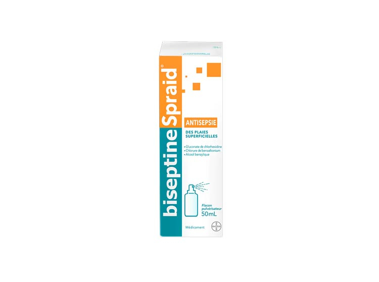 Biseptine spray antiseptique - Médicament antisepsie de la peau