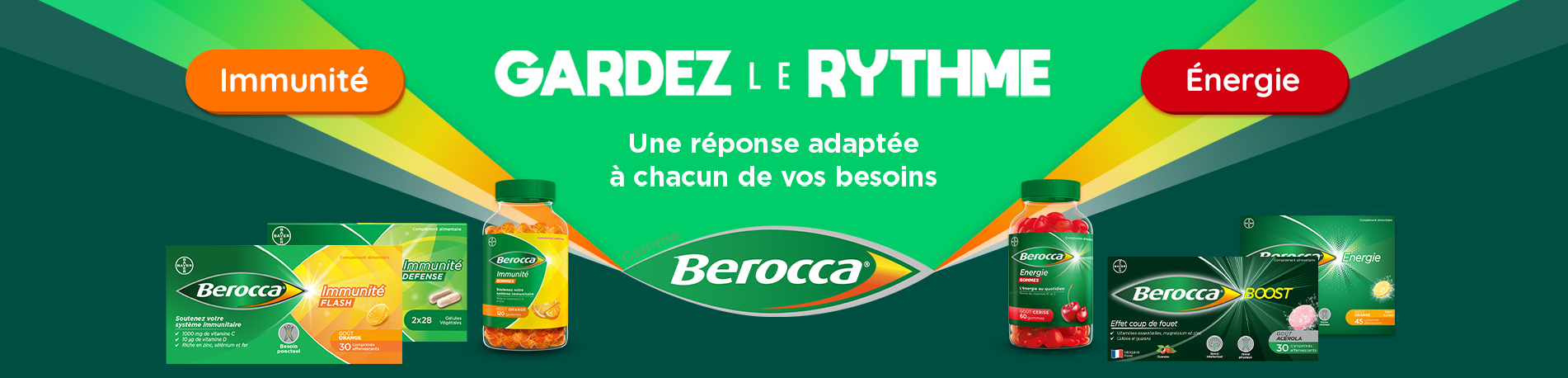 Gardez le rythme avec Berocca énergie et immunité