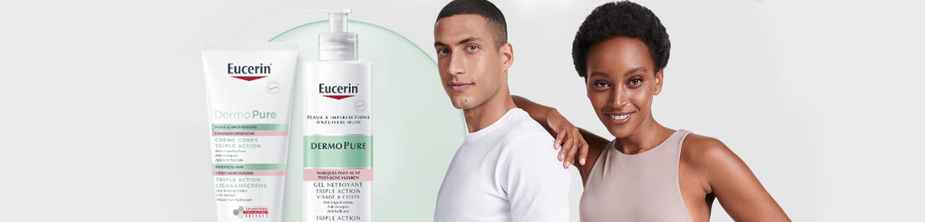 Comment traiter l'acné corporelle  avec la gamme Eucerin Dermopure