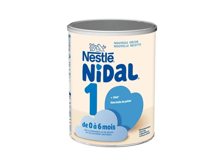 Lait 1er âge 0-6 mois Nidal Nestlé - pot de 800g