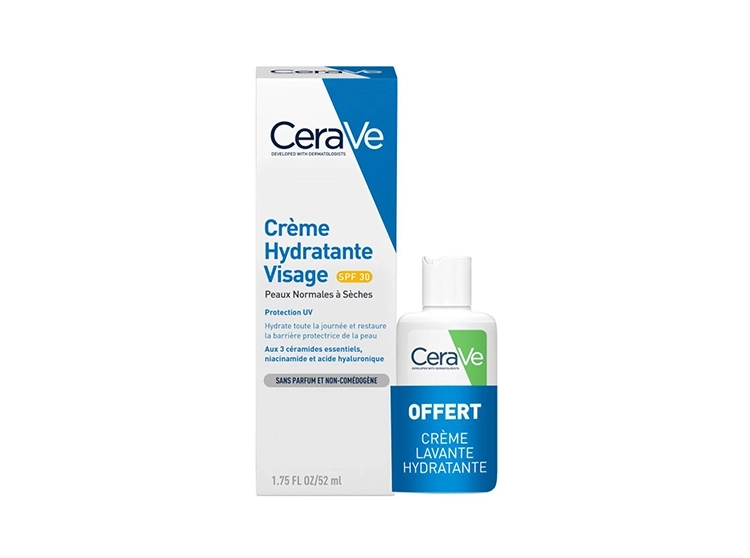 Cerave Crème Hydratant Visage Peaux Normales à Sèches Tube 52ml