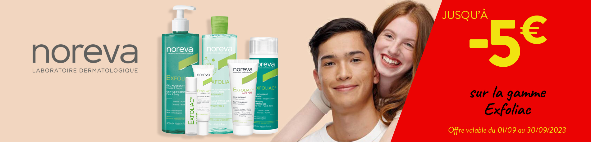 Promotion Noreva Exfoliac