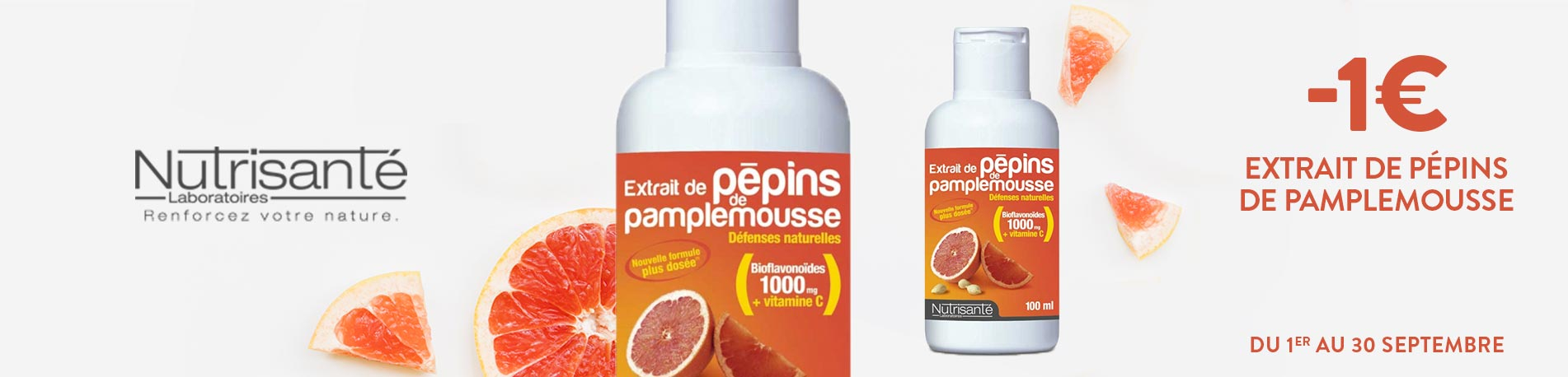 Promotion Nutrisanté Extrait de pépins de pamplemousse