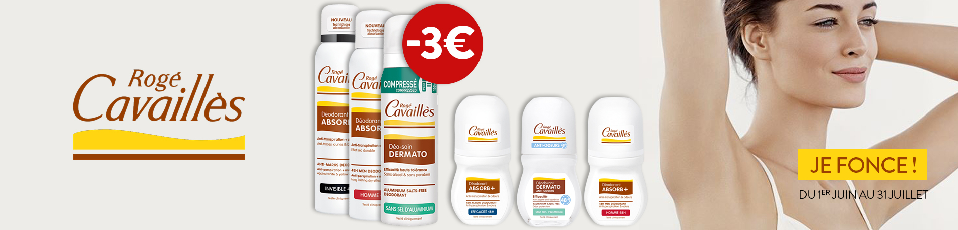 Promotion Rogé cavaillès déodorants