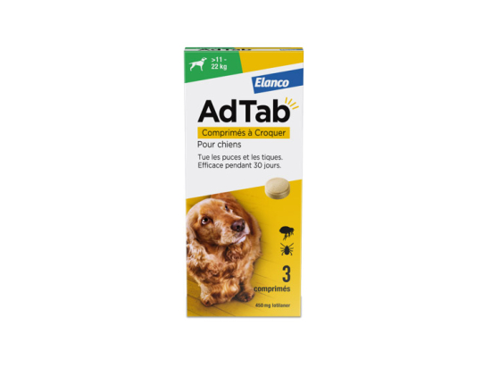 AdTab 450 mg - 3 comprimés à croquer