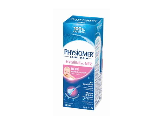 Physiomer Hygiène du nez micro-diffusion Bébé - 115ml