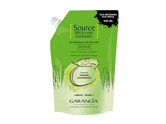 Garancia Recharge Source micellaire enchantée eau démaquillante amande - 400ml