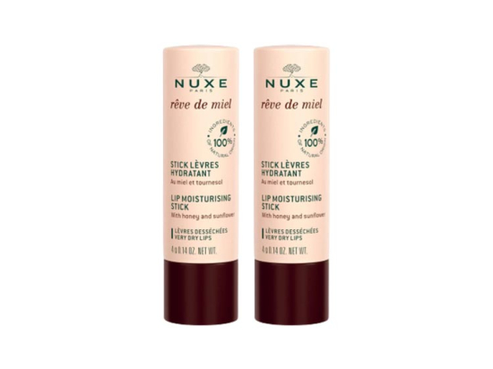 Nuxe Rêve de miel Stick Lèvres hydratant - 2x4g