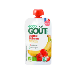 Good Goût Gourde de Fruits BIO Fraise Banane - 120g