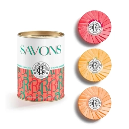 Coffret 3 Savons Bienfaisants Gingembre Rouge, Oeillet Mignardise et Néroli