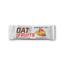 OAT & Fruits Barre Energétique Flocons d'avoine Yaourt Poire et Framboise - 70g