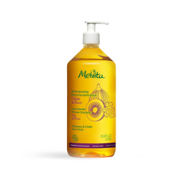 Melvita shampooing douche extra-doux figue et kiwi  BIO - 1L