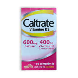 Caltrate Vitamine D3 600mg/400UI - 180 comprimés