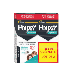 Pouxit  Shamppoing Traitant Anti-Poux Et Lentes - 2x200ml