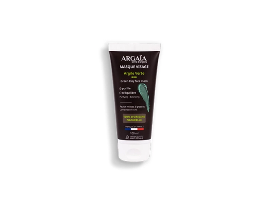 Argaïa Masque visage Argile Verte d’origine naturelle - 100ml