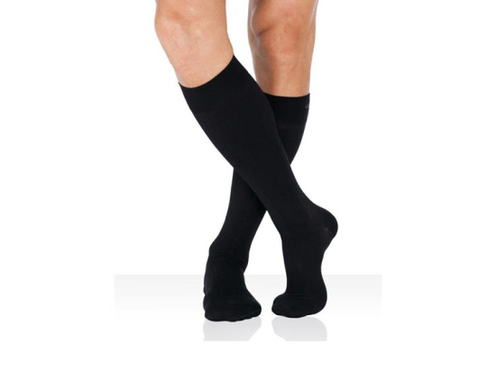 Legger Surfine Chaussettes de compression pieds fermés Classe 2 Noir fresh+ - Taille 3 normal