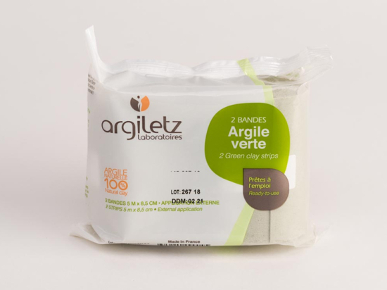 Agiletz Bandes d'argile verte - 2 bandes de 5mx8,5cm