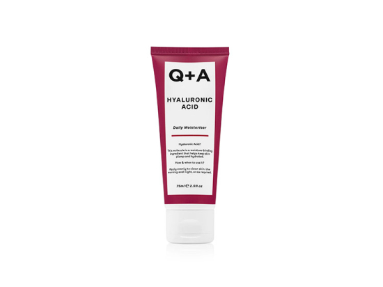 Q + A  Skincare Hyaluronic Acid Daily Moisturiser - 75ml