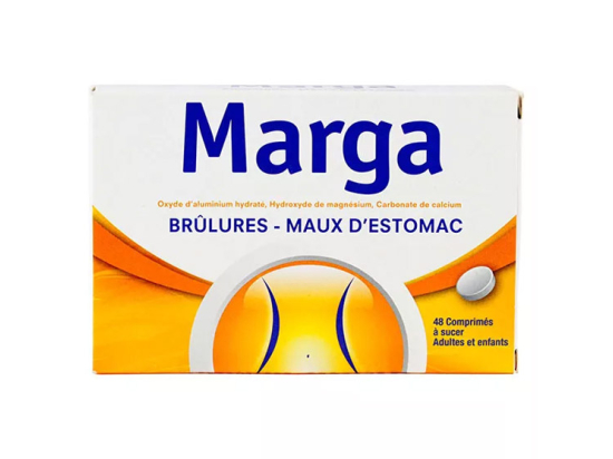 Marga Brûlures et Maux d'Estomac - 48 comprimés à sucer