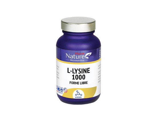 Pharm Nature Micronutrition L-ysine 1000 - 60 gélules