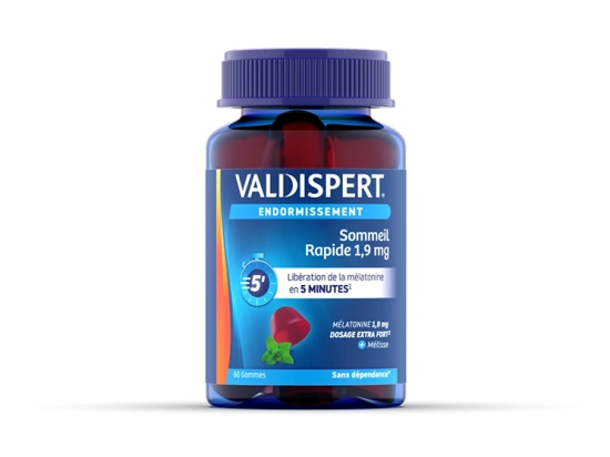 Valdispert Endormissement Gommes sommeil rapide 1,9mg -60 gummies