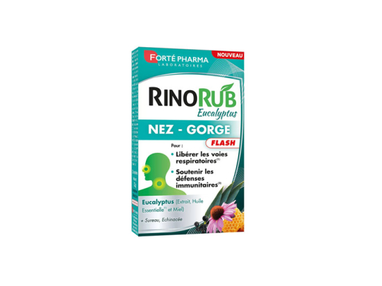 Forté Pharma Rinorub Nez et Gorge - 15 comprimés