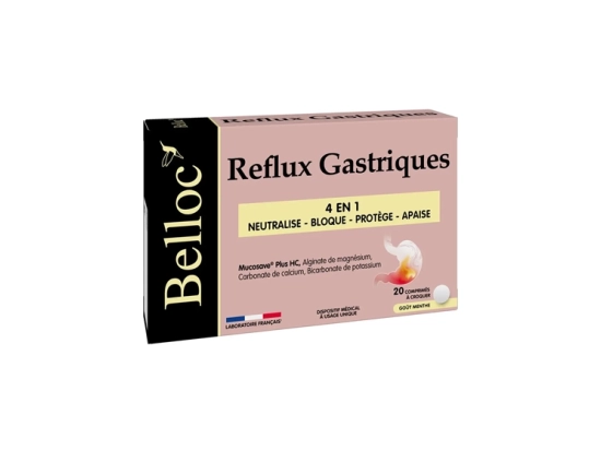 Belloc Reflux Gastriques - 20 comprimés à croquer