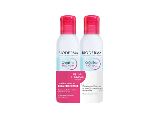 Bioderma Créaline H2O yeux - 2 x 125 ml