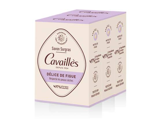 Savon Surgras Solide Délice de Figue - 3x200g