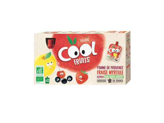 Cool Fruit Pomme Fraise Myrtille - 12 x 90g