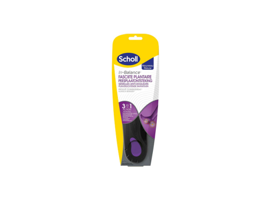 Scholl In-Balance Semelles Anti-douleurs Fasciite Plantaire - Taille 3