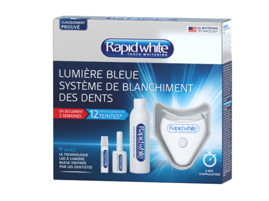 RapidWhite Lumière Bleue Système de Blanchiment des Dents