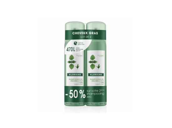 Shampoing sec à l'ortie - 2x150ml