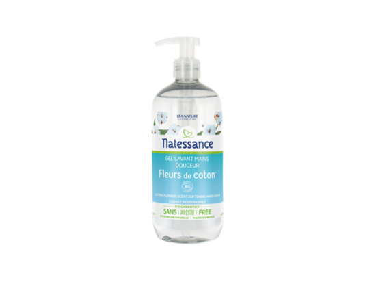 Natessance gel lavant mains douceur fleurs de coton BIO - 500ml