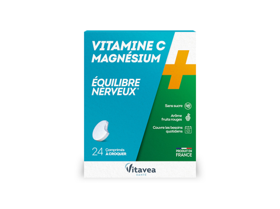 Vitamine C + Magnésium - 24 Comprimés