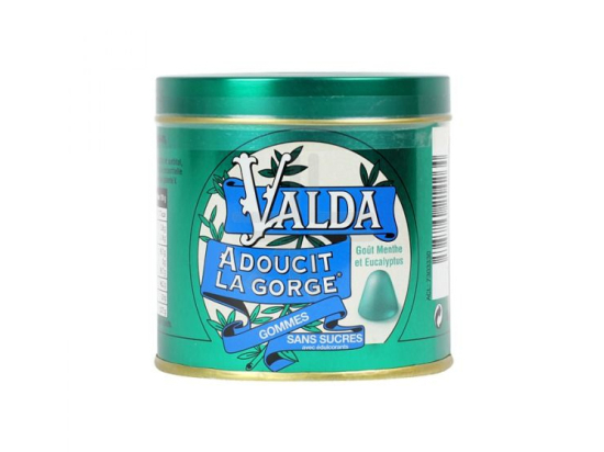 Valda Gommes pour la gorge à la menthe sans sucre - 160g