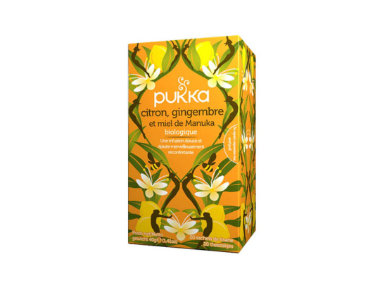 Pukka Infusion Immunité citron gimgembre BIO - 20 sachets