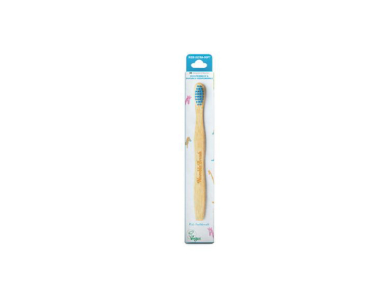 The humble brosse à dents en bambou bleue pour enfant