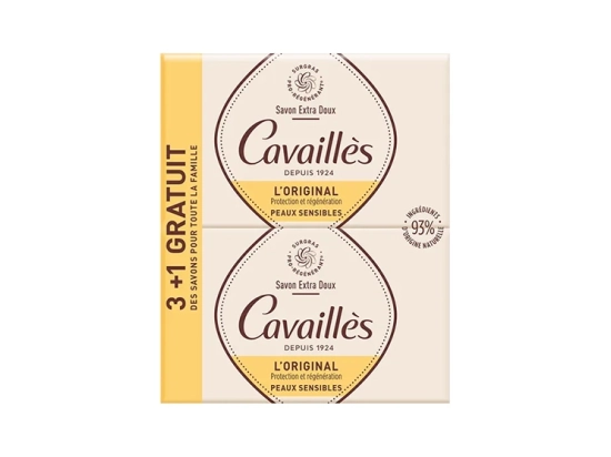 Rogé Cavaillès savon surgras extra-doux - 3x250gr + 1 Gratuit