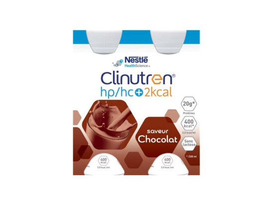 Clinutren Hp/hc sans lactose saveur chocolat - 4 x 200ml