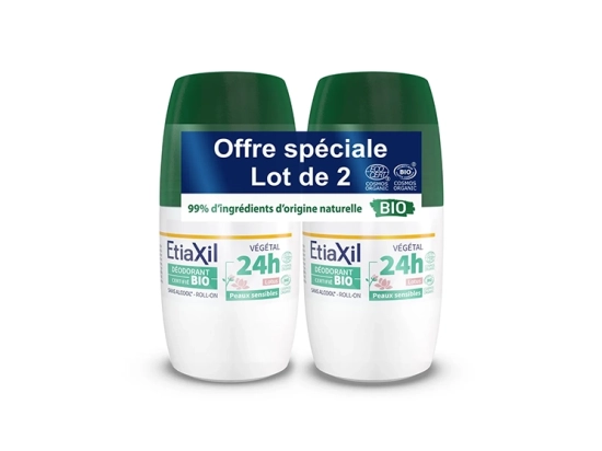 Dédorant Roll-on Végétal 24h BIO - 2x50ml