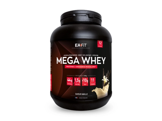 Mega whey saveur vanille - 750g