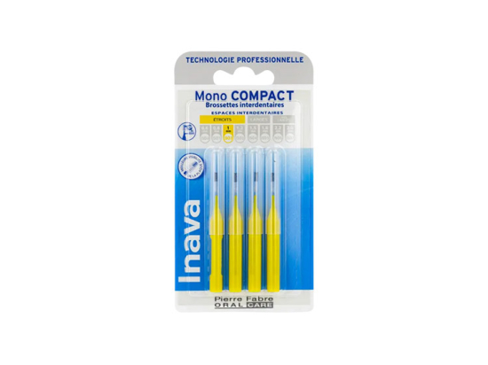 Inava Mono Compact Brossettes interdentaires 1mm - 4 brossettes