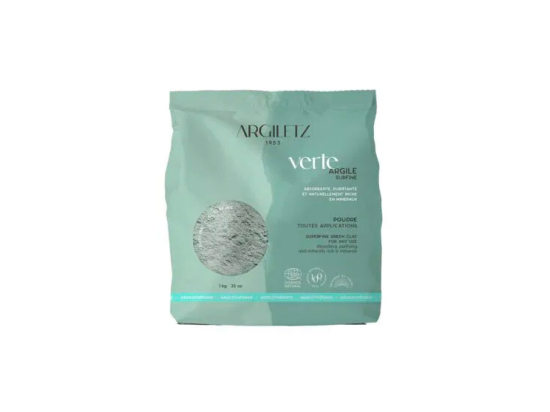 Argile Verte en poudre surfine - 1kg